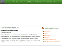 Tablet Screenshot of farmersinternational.com